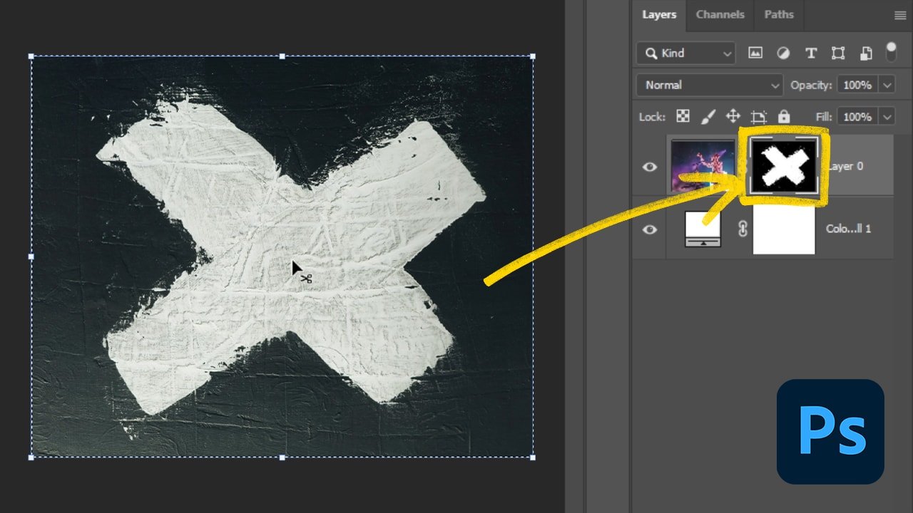 How to paste into a Layer Mask in Photoshop