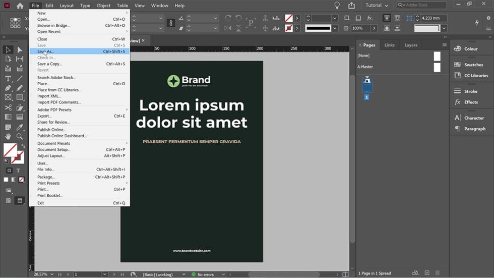 How to create template files in InDesign | StudioRat