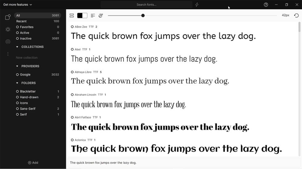 activate font folder in fontbase